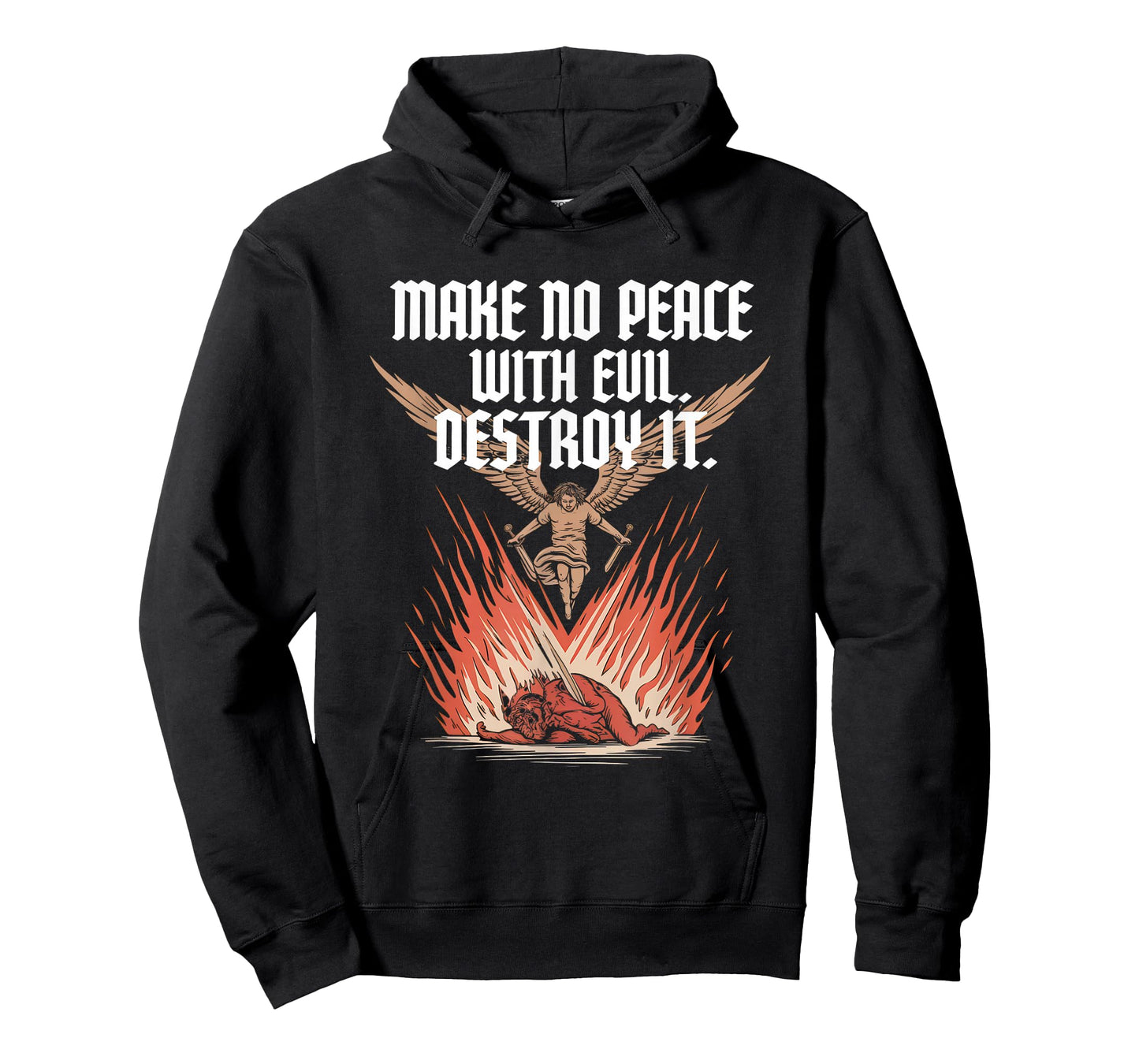 Make No Peace with Evil Tshirt Archangel Michael Jesus God T-Shirt