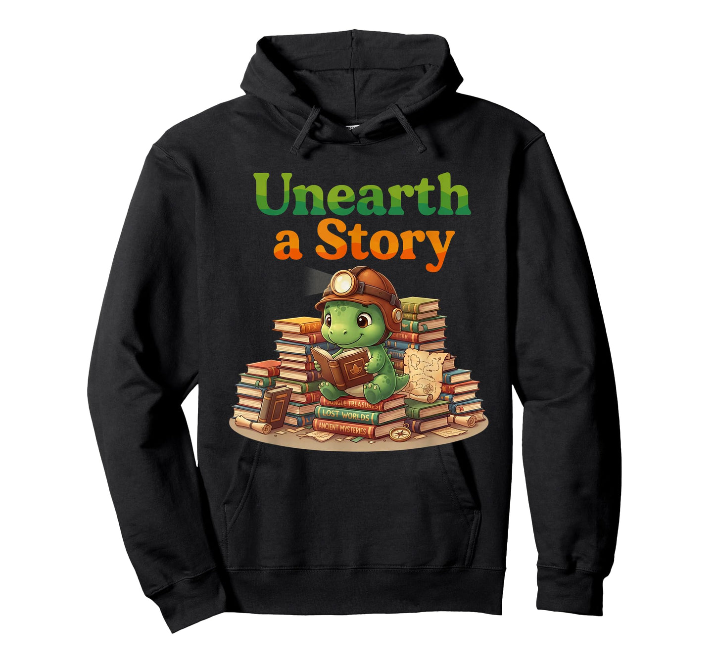 Unearth a Story Summer 2026 Dinosaur Reading Books Dino T-Shirt
