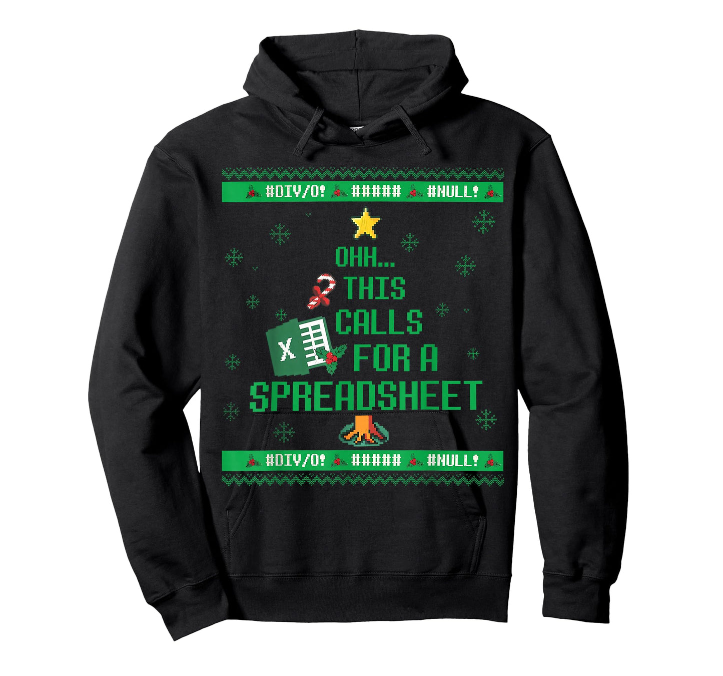 Oh This Calls for A Spreadsheet Christmas Sweater Excel Ugly T-Shirt