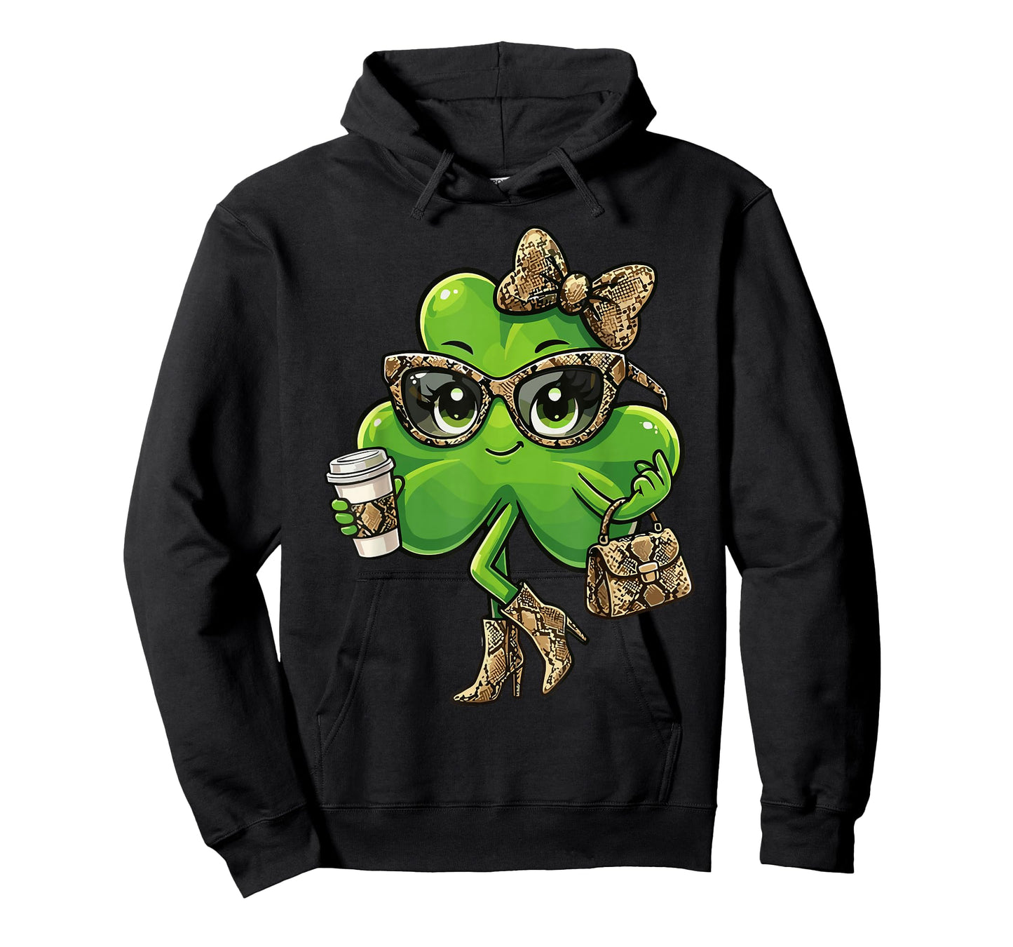 Boujee Shamrock Coffee Lover St Patricks Day for Women T-Shirt