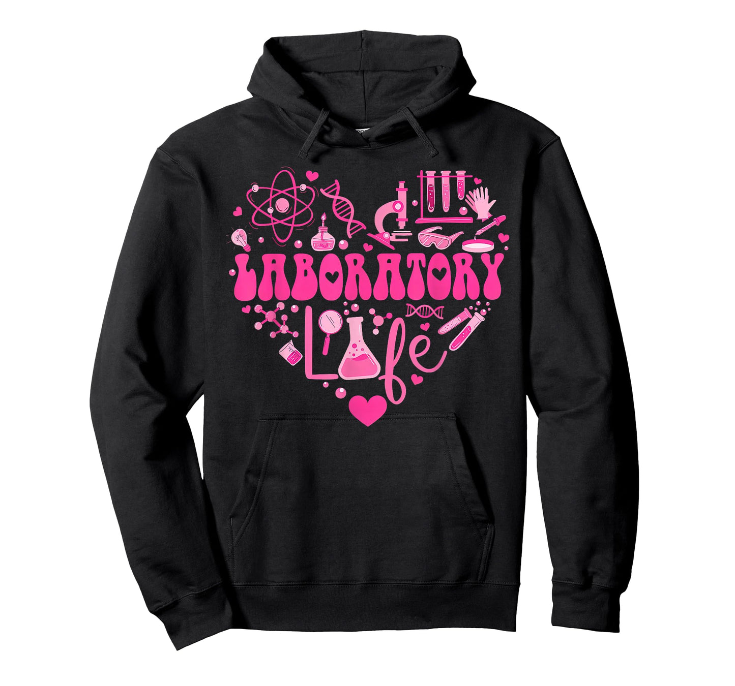 Laboratory Heart Valentine Lab Technologist Science Teacher T-Shirt