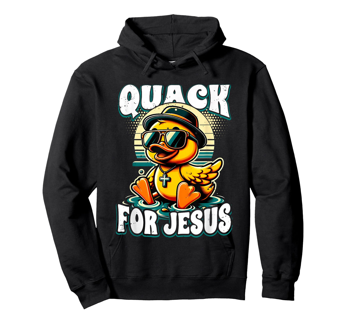 Retro Rubber Duck Christian Rubber Ducky Quacks for Jesus T-Shirt