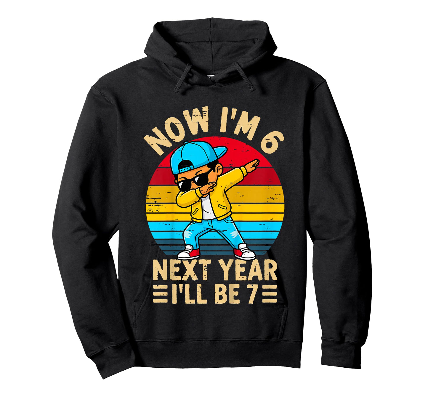 Kids Now I'm 6 Next Year I'll be 7 Kids 6 Year Old Birthday Boys T-Shirt