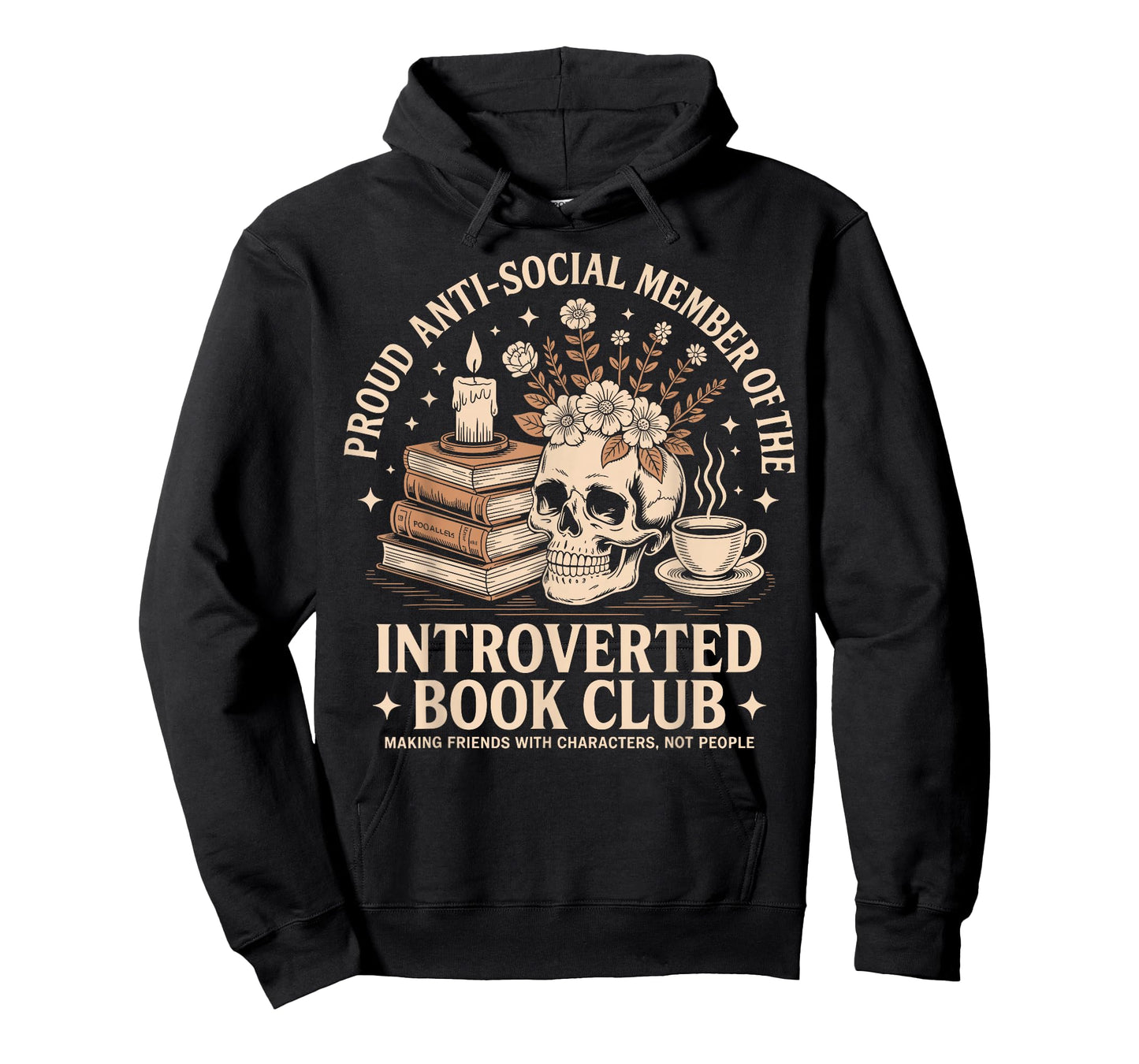 Retro Proud Introverted Book Club Anti Social Reader T-Shirt