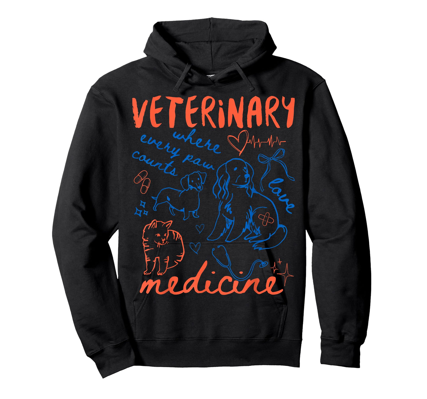 Vintage 90s Veterinary Medicine Vet Tech Vet Med Graduate T-Shirt