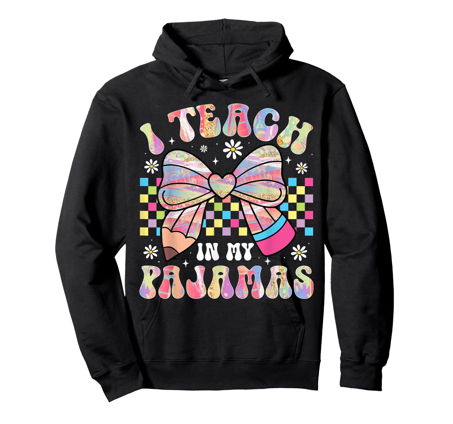 I Teach in My Pajamas Funny Quote for Teacher Homeschool T-Shirt
