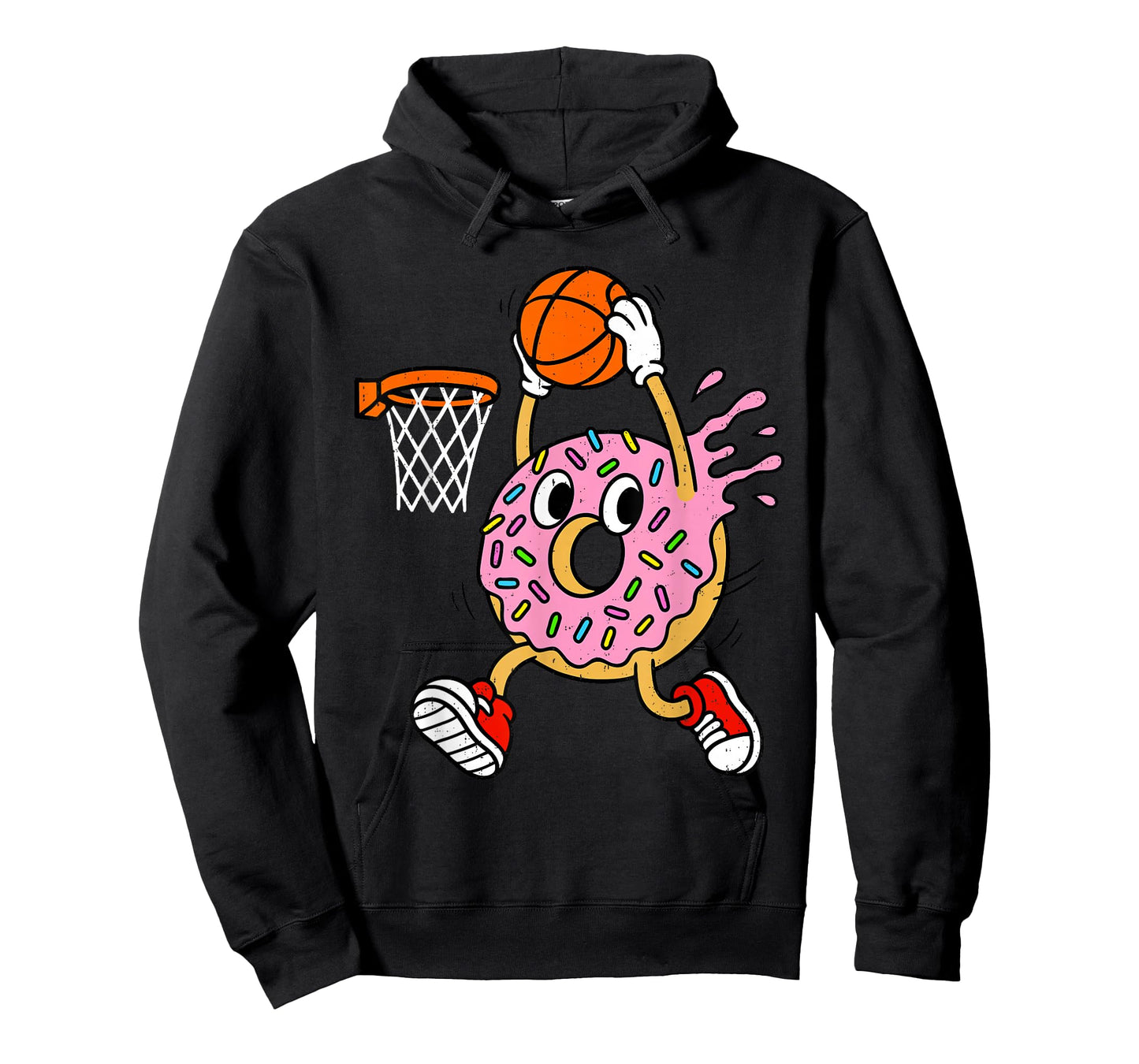 Funny Donut Dunking Basketball Doughnut Food Champ Sports T-Shirt