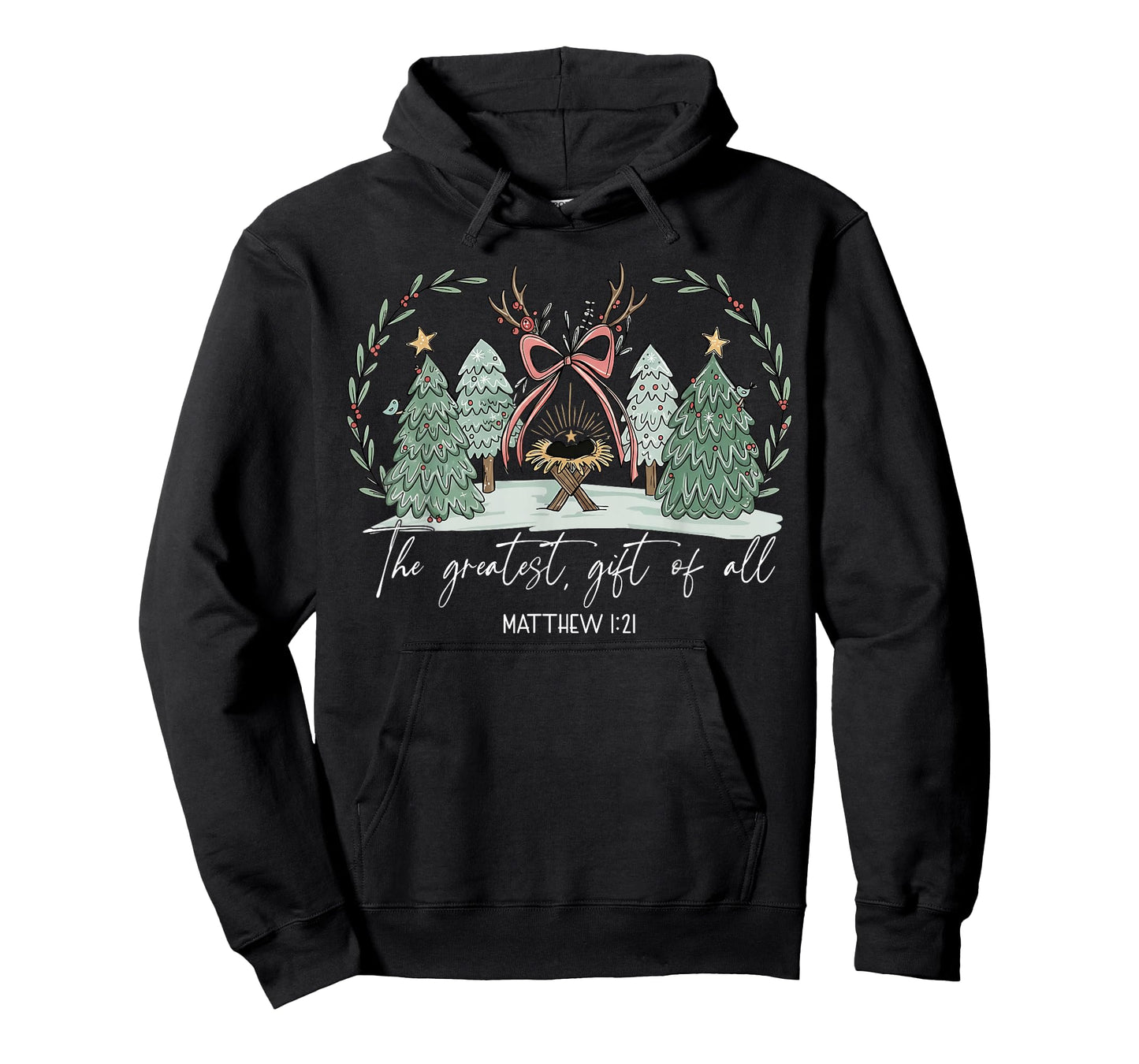The Greatest Gift for All Christmas Nativity Jesus Christian T-Shirt