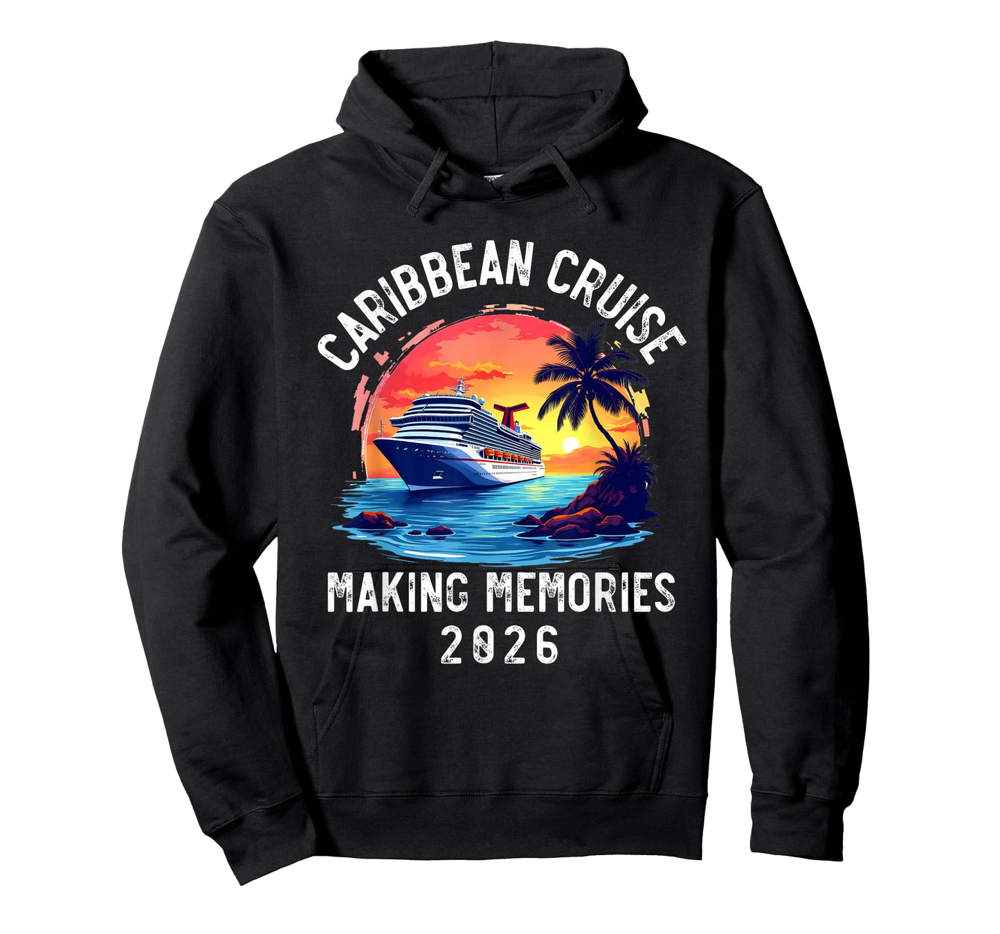 Caribbean Cruise 2026 Souvenir Matching Family Friends Squad T-Shirt