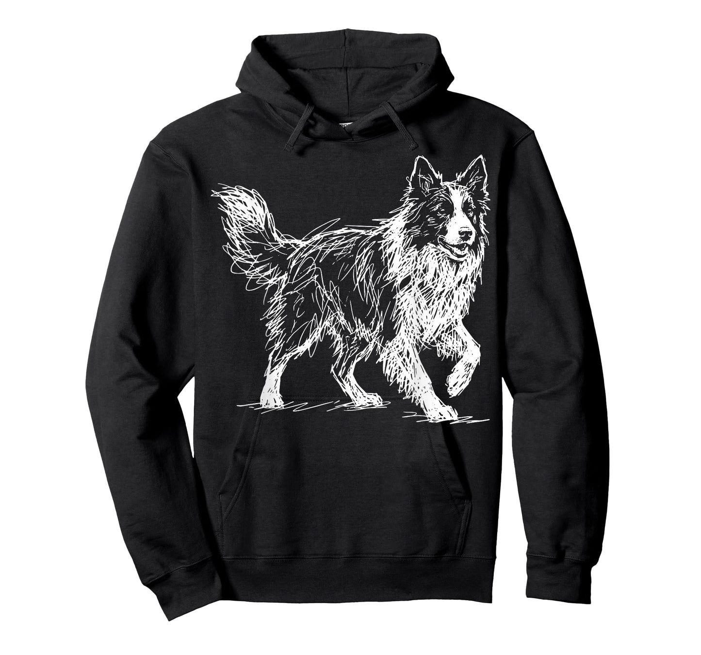 Border Collie Line Art T-Shirt