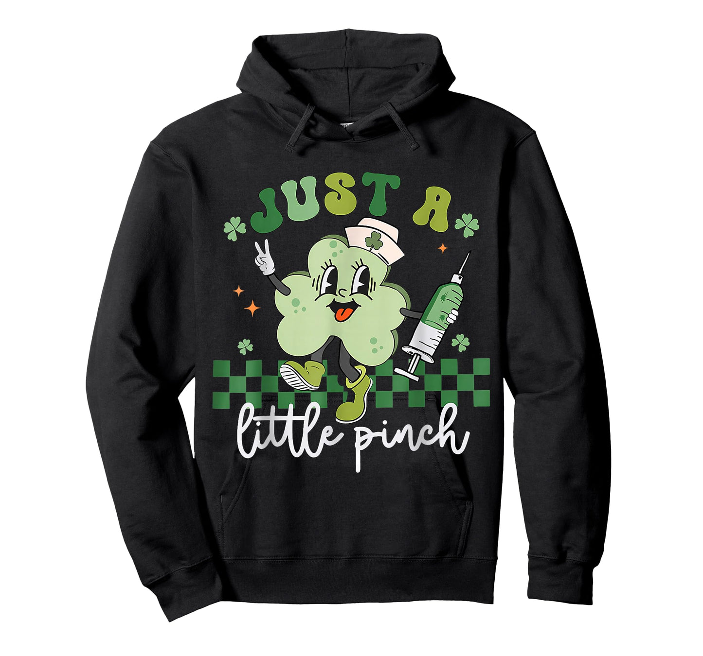 Just A Little Pinch Nurse St Patrick's Day Shamrock Irish T-Shirt
