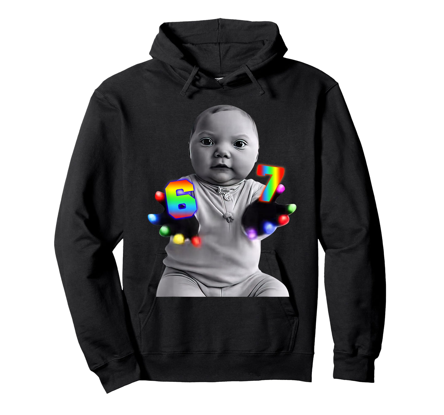 Ai Baby Gloves Led 67 Six Seven Brainrot Meme Gen Z T-Shirt