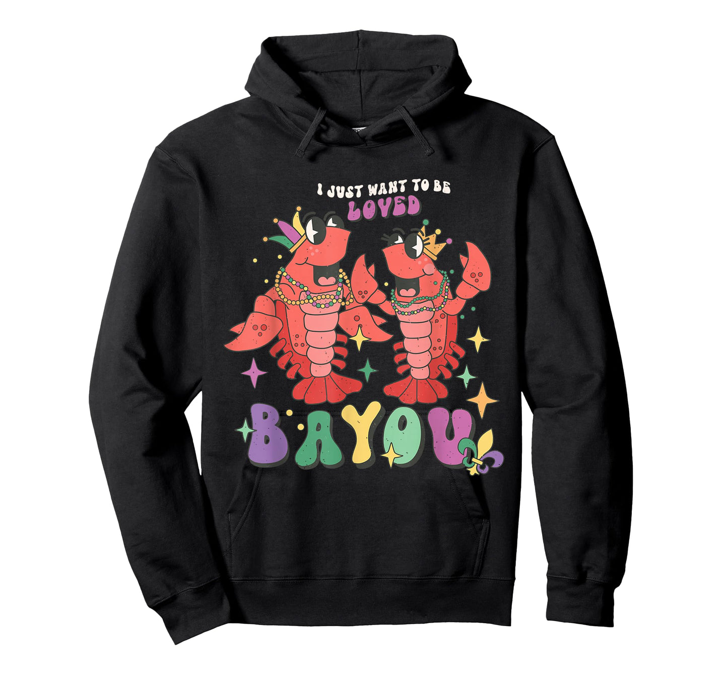 I Just Want to Be Loved Bayou Mardi Gras Crawfish Couple T-Shirt