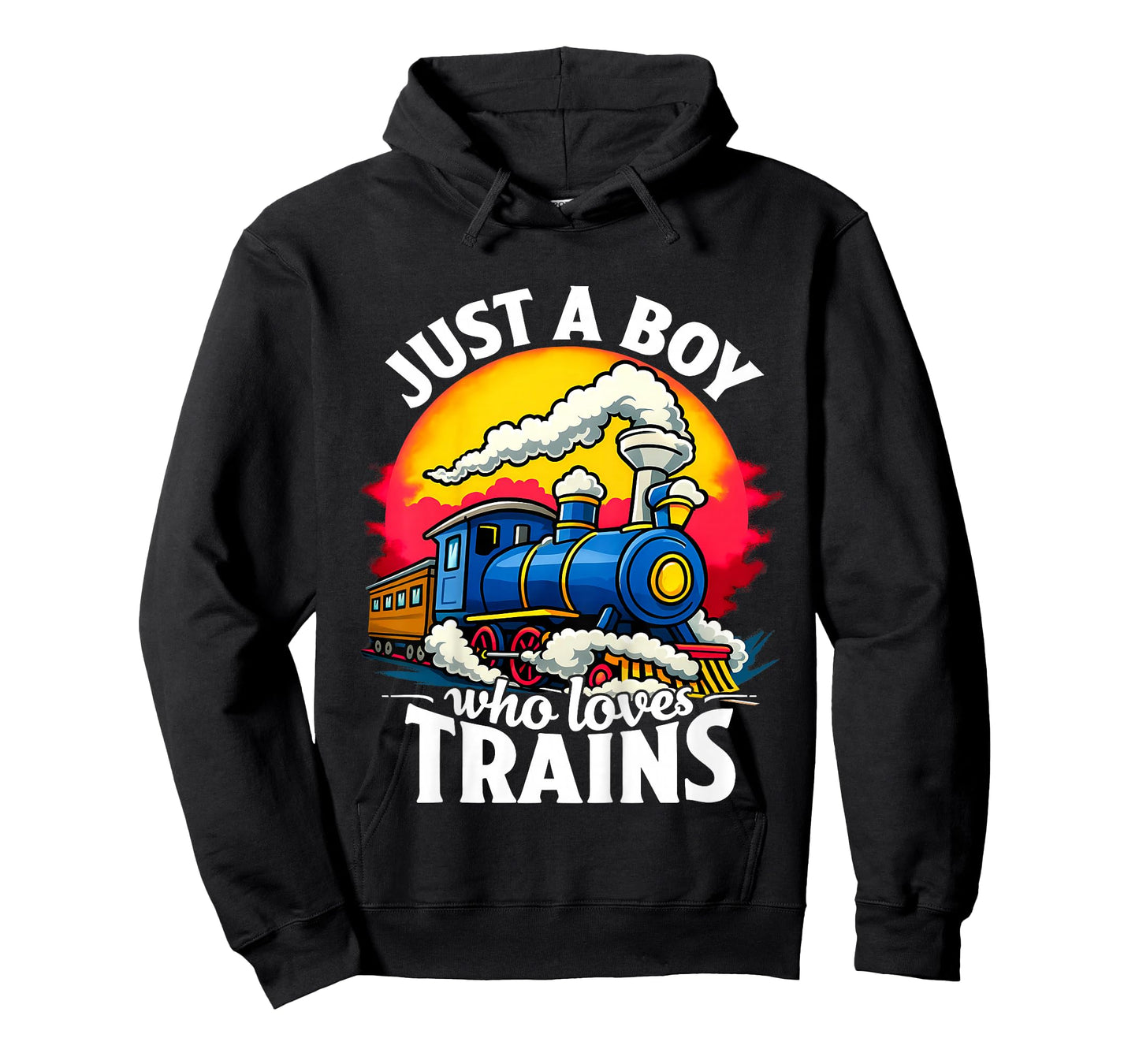 Kids Just A Boy Who Loves Trains Cute Train Lover Kids Toddler T-Shirt