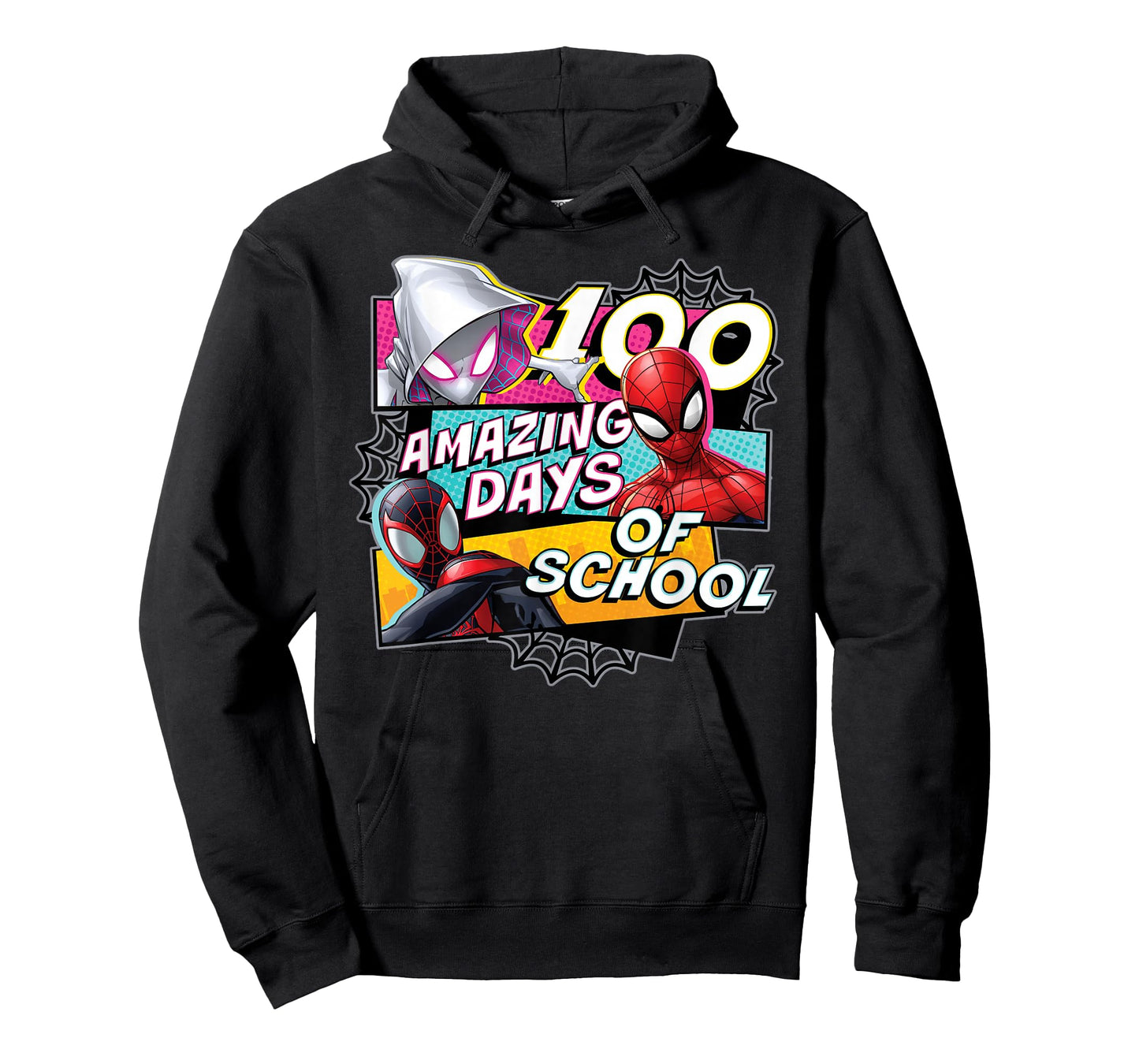 Marvel Super Heroes Team Spidey 100 Days of School 100th Day T-Shirt