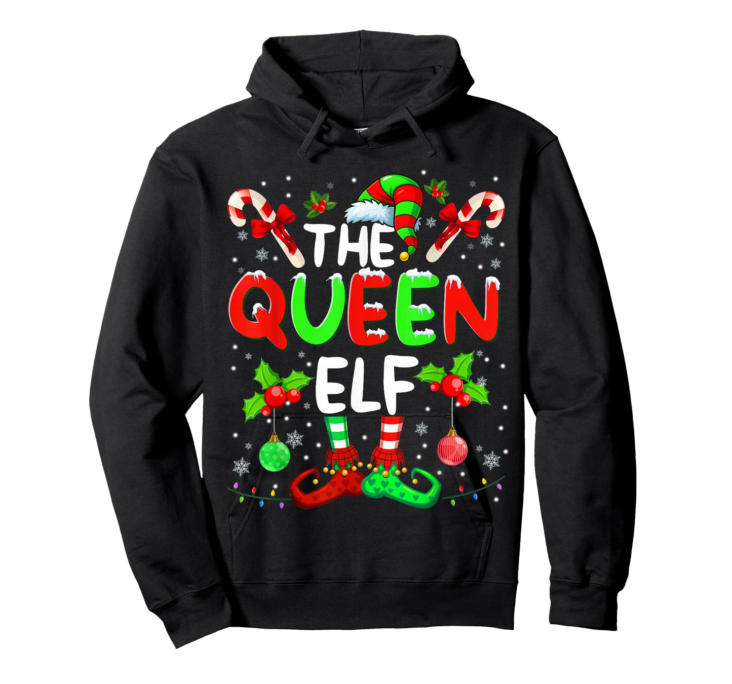 The Queen Elf Costume Pajamas Pjs Christmas Xmas Men Boy T-Shirt