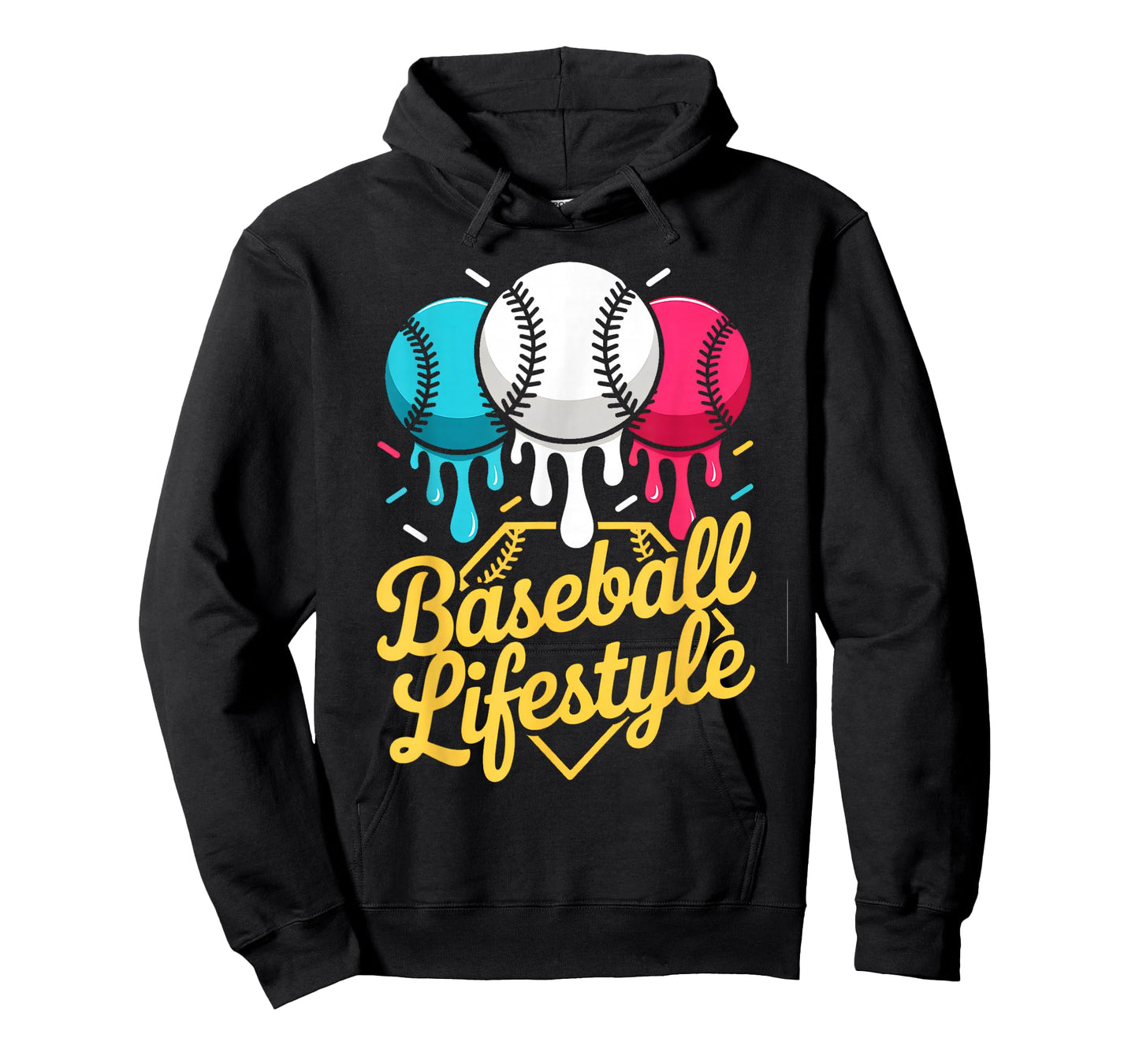 Baseball Lifestyle 101 Apparel Youth Baseball Drip Icecream T-Shirt