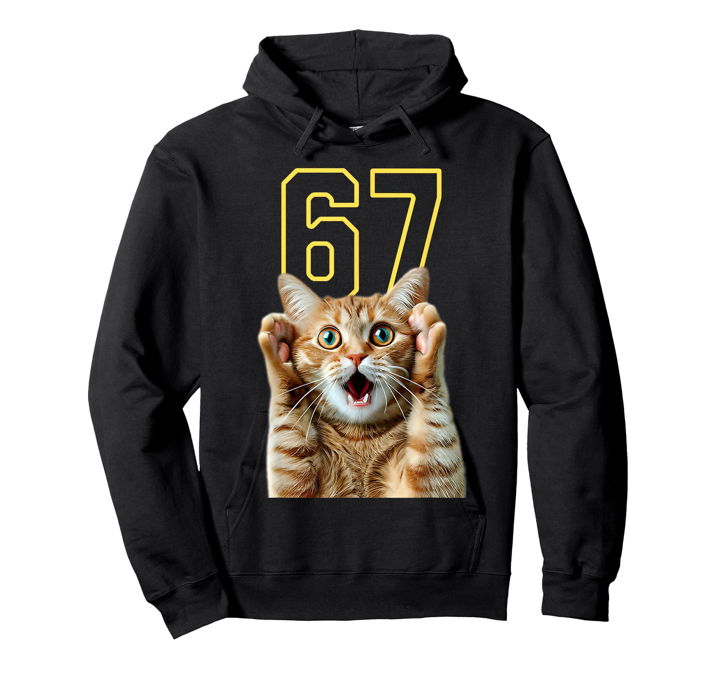 67 Cat Six Seven Funny Meme 6 7 T-Shirt