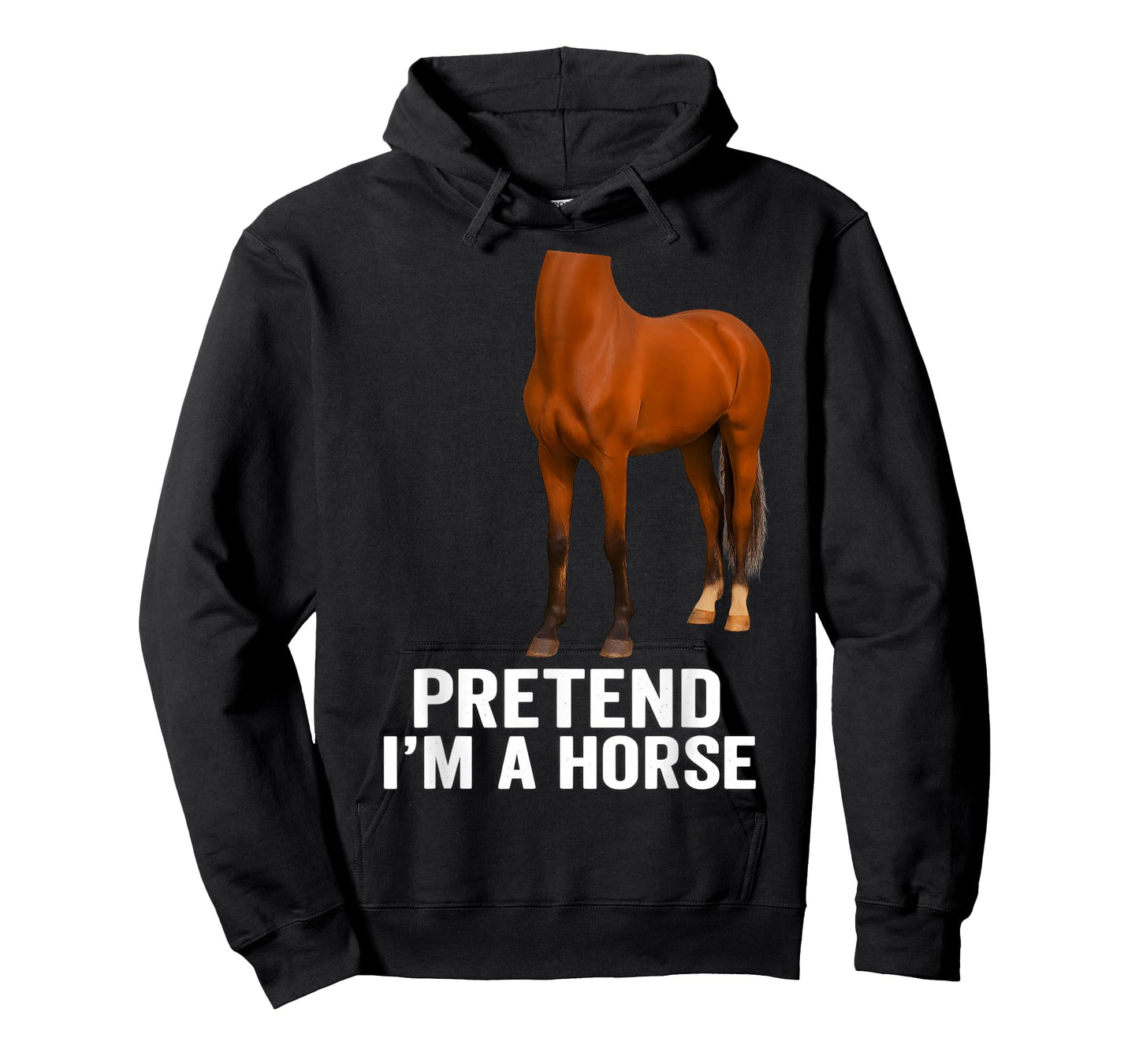 Pretend I'm A Horse Funny Halloween Body Costume Horse T-Shirt