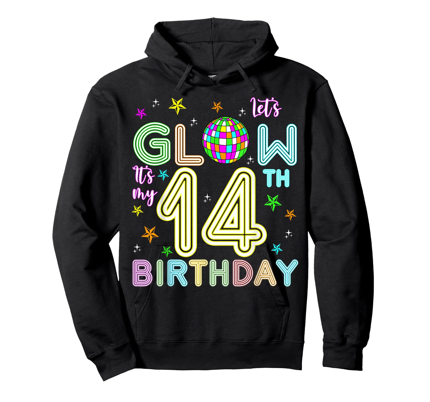 It's My 14th Birthday Glowing 80s 14 Year Old T-Shirt