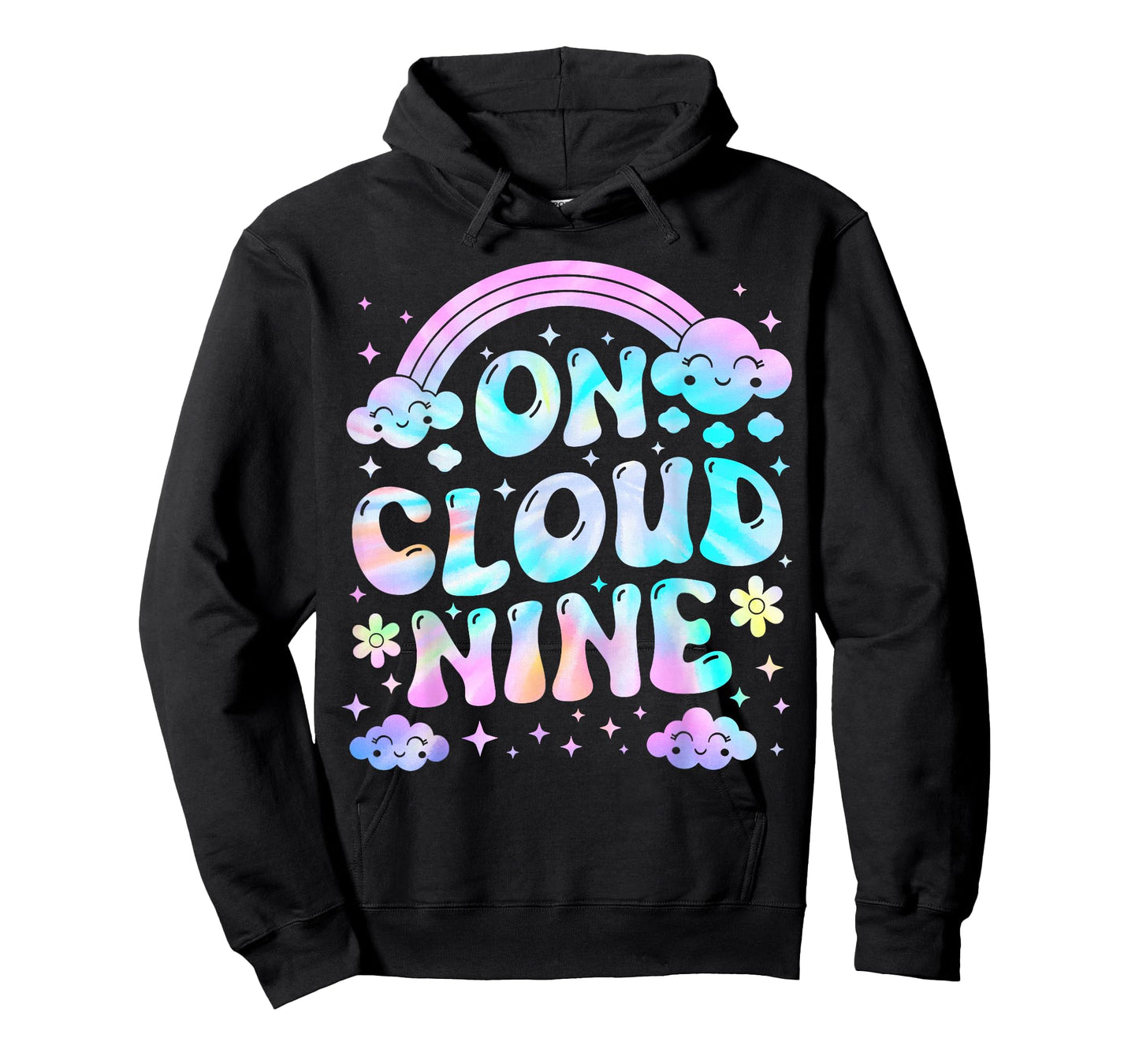 Groovy On Cloud Nine Bday 9th Birthday Girl 9 Year Old T-Shirt