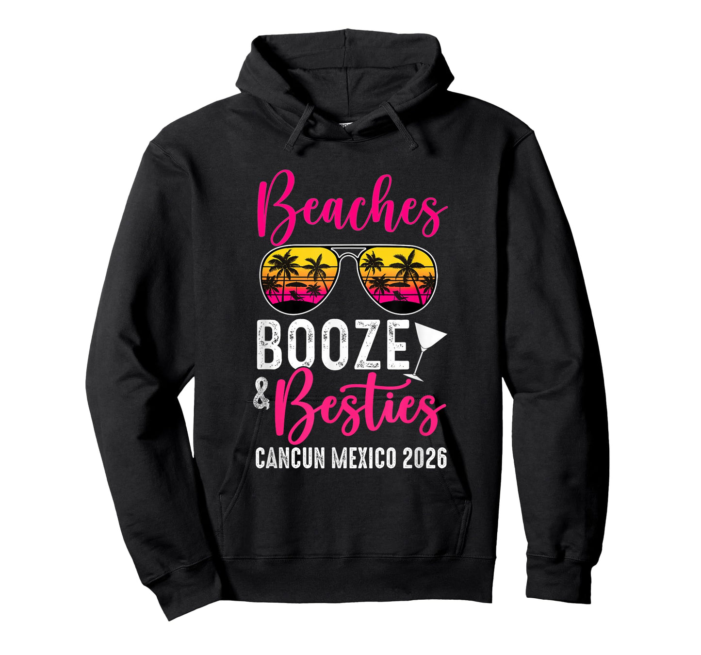 Girls Weekend Trip Cancun 2026 Beaches Booze Besties T-Shirt