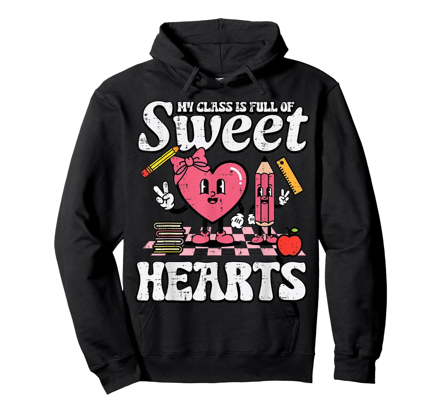 Valentines Day Teacher Class Full Sweet Hearts Women Men T-Shirt