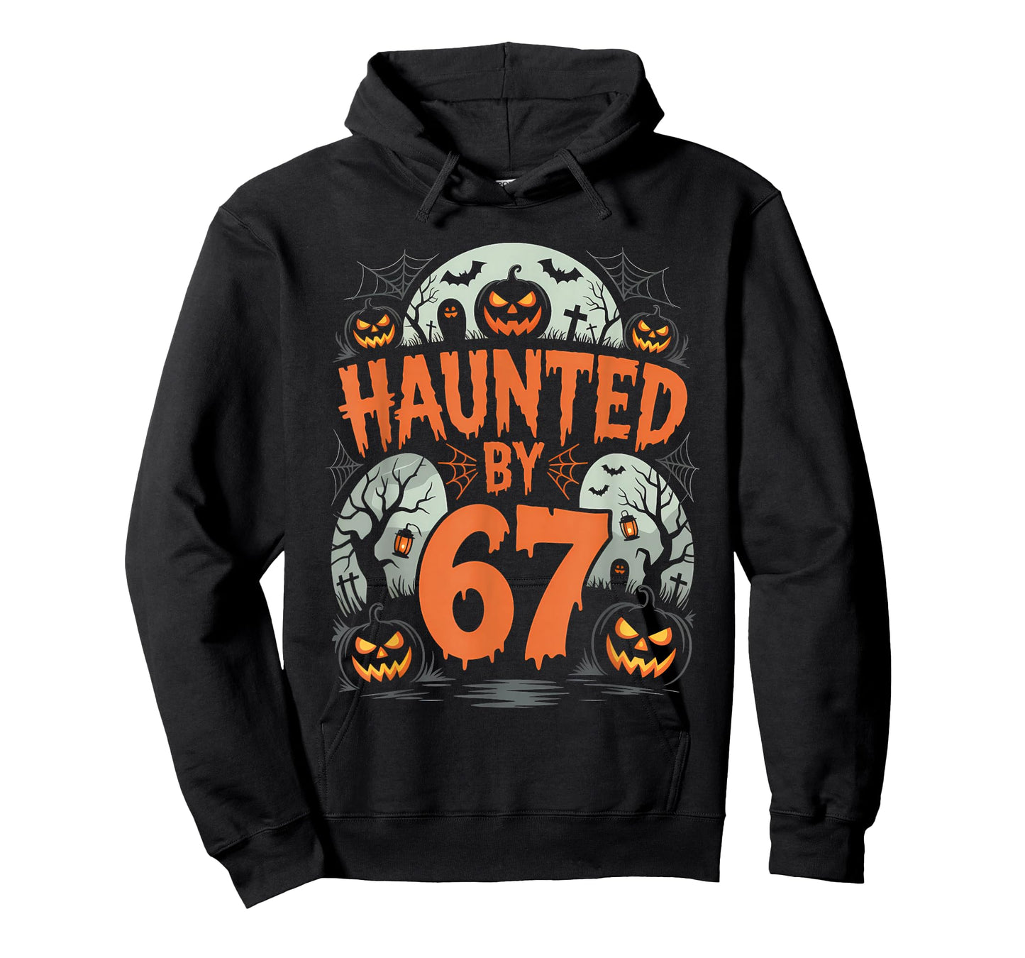 Haunted by 67 Meme Halloween Pumpkin T-Shirt