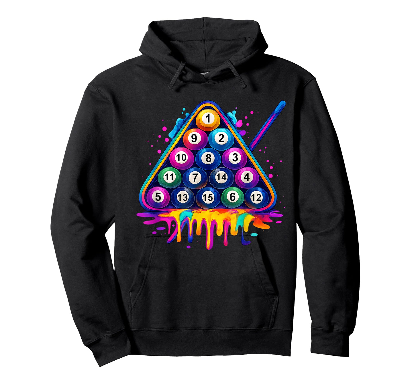 Dripping Billiard 8 Balls Pool Player Billiards Men Women T-Shirt