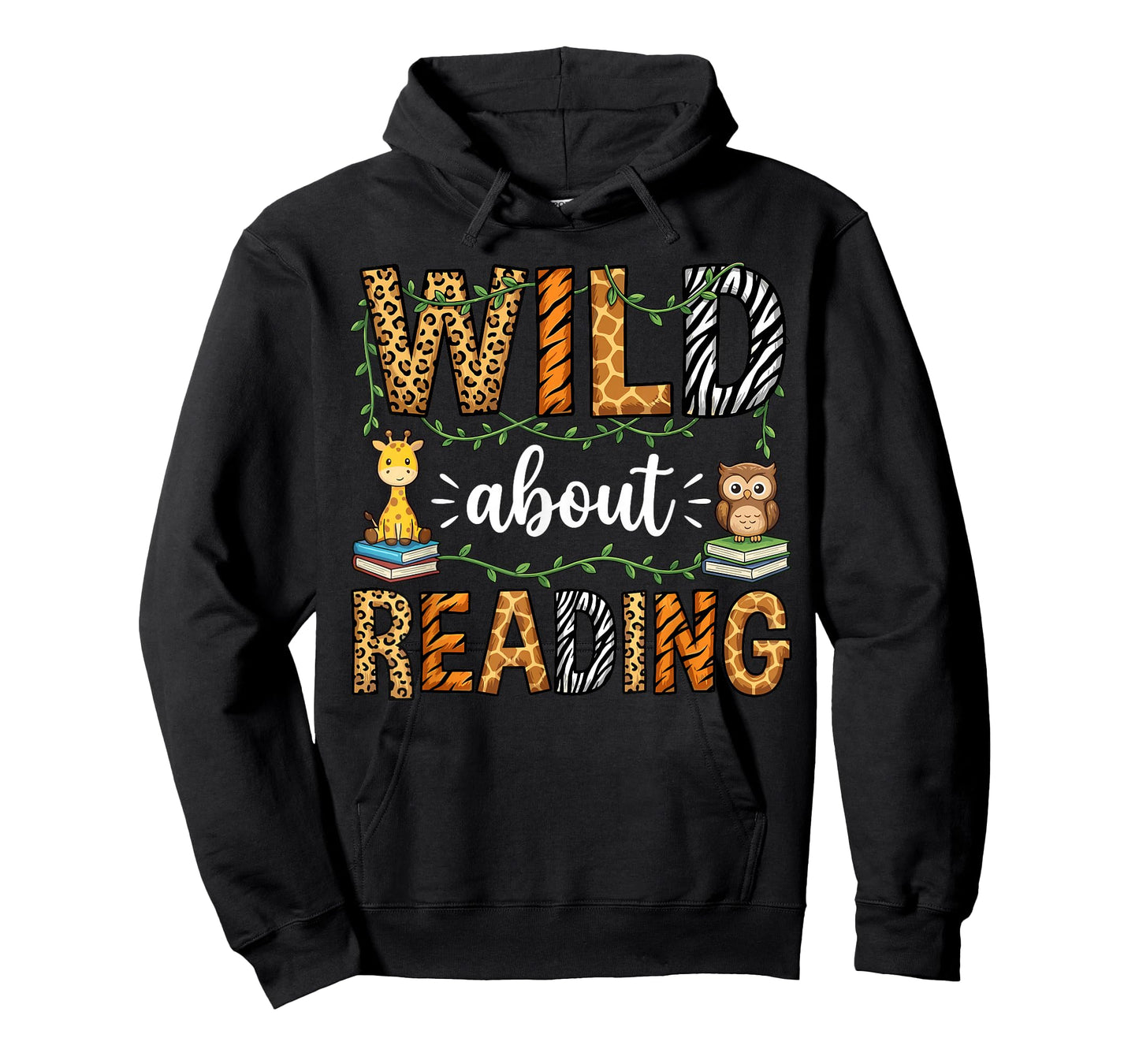 Wild About Reading Reading Books Lovers Reader Librarian T-Shirt