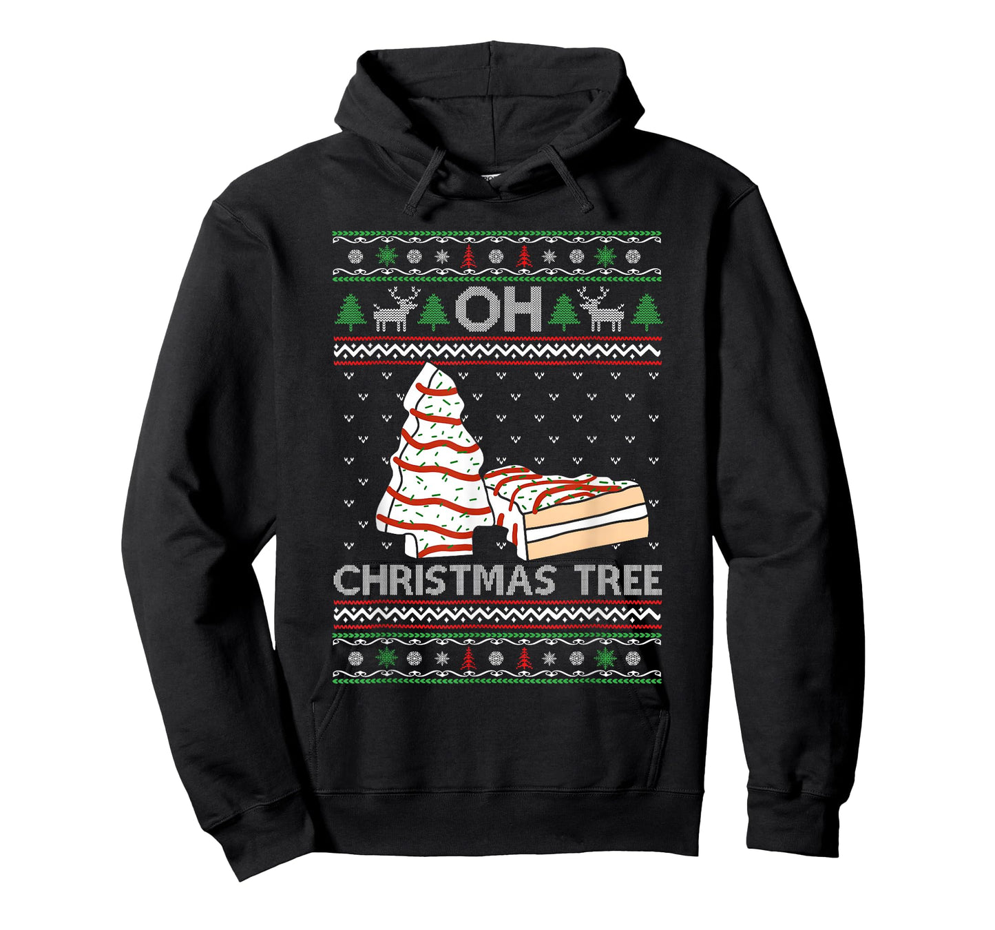 Oh Christmas Tree Cakes Debbie Becky Jen Cake Lovers Xmas T-Shirt