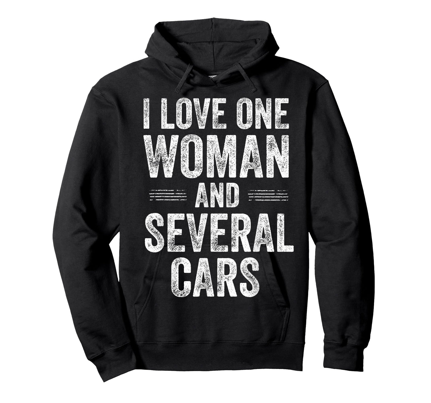 I Love One Woman and Several Cars Funny Car Guy T-Shirt