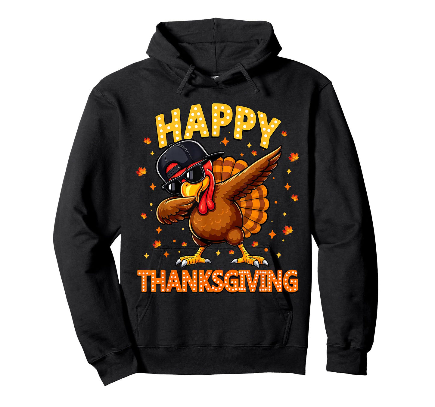 Happy Thanksgiving Funny Dabbing Turkey Thankful Fall Autumn T-Shirt