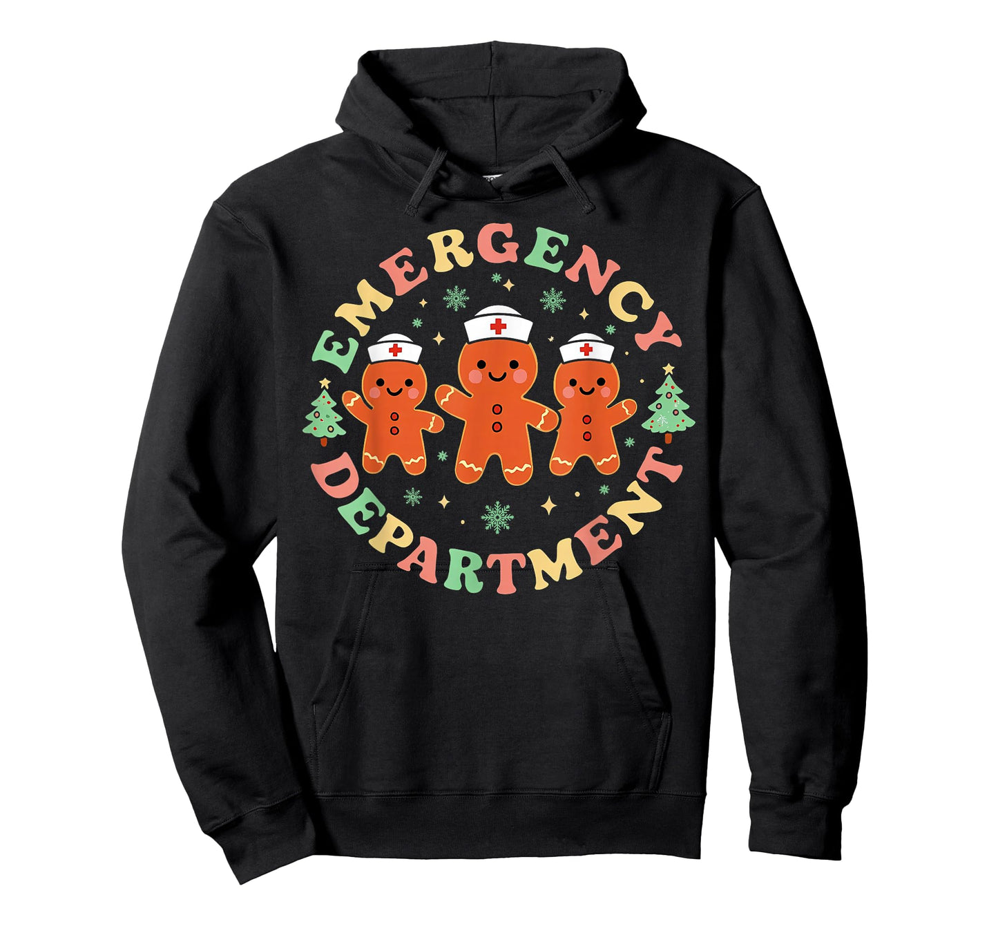 Emergency Department Gingerbread Nurse Christmas ER Holiday T-Shirt