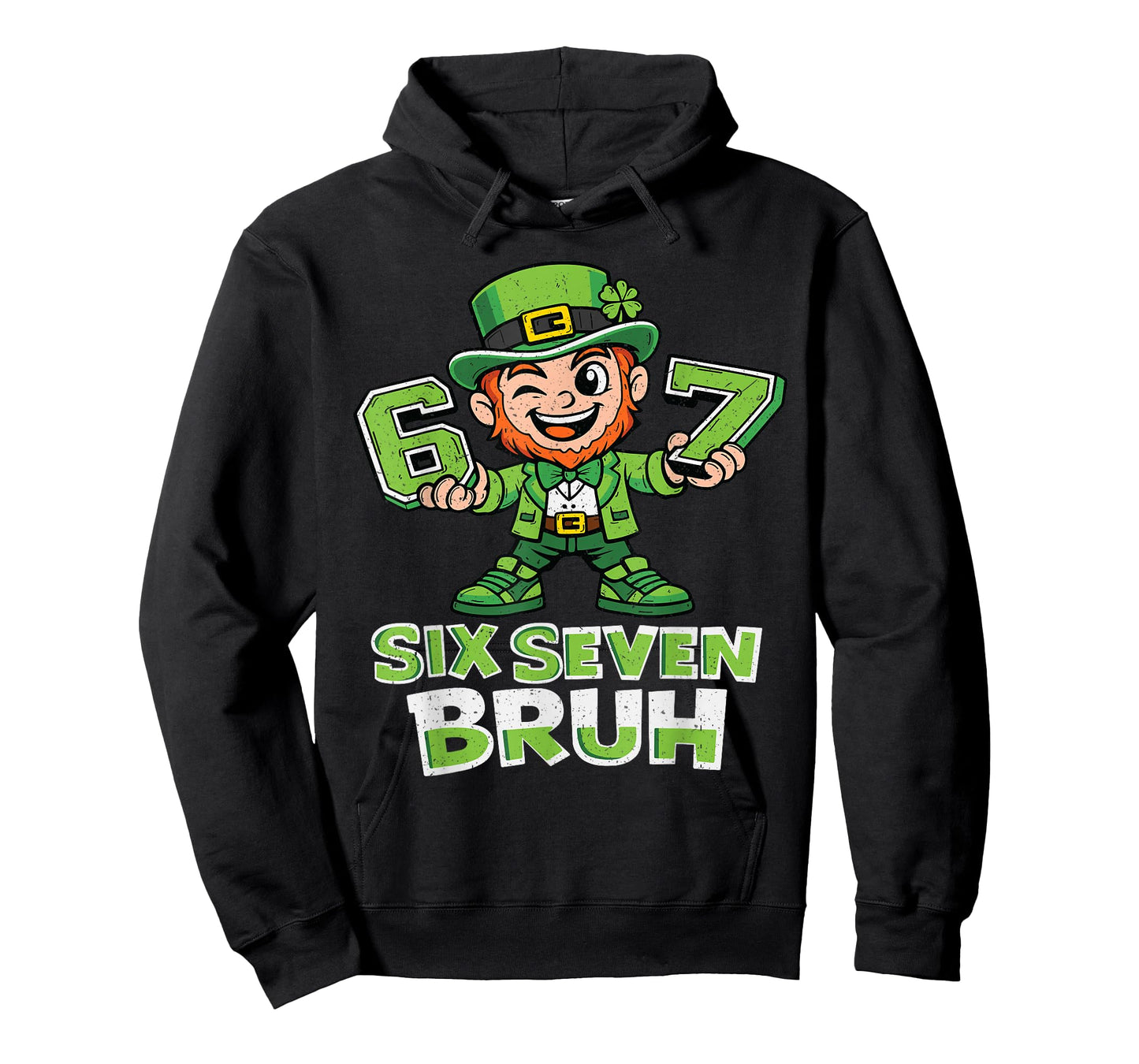 Bruh St Patricks Day Six Seven Kids Boys Men Women 67 Meme T-Shirt