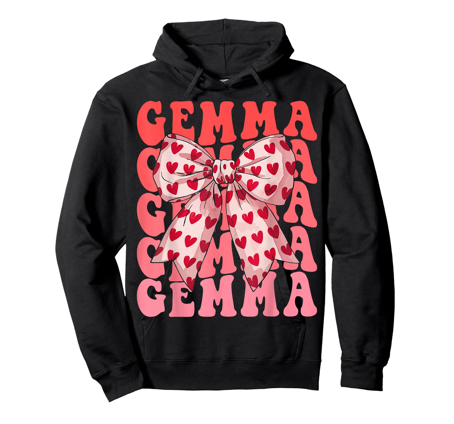 Coquette Bow Gemma Name Aesthetic Women Mothers Day Design T-Shirt