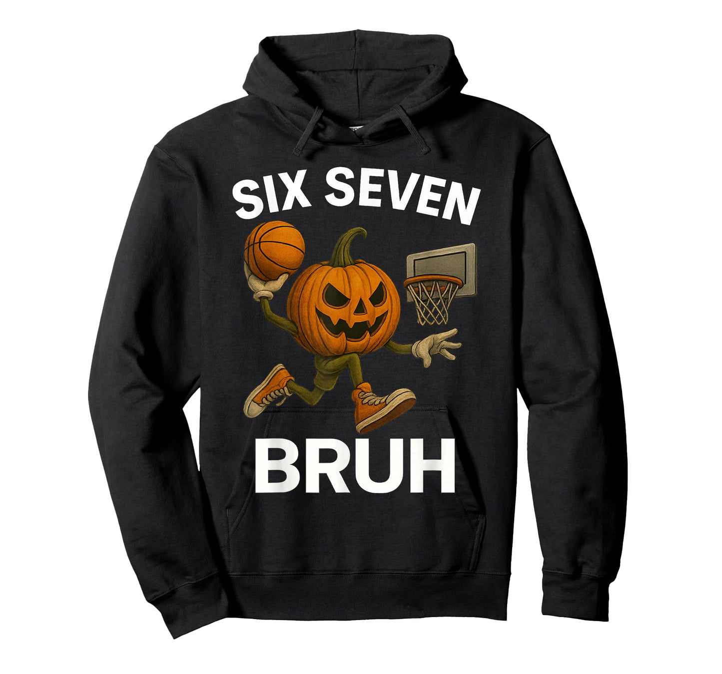Six Seven Bruh Halloween Basketball Pumpkin T-Shirt
