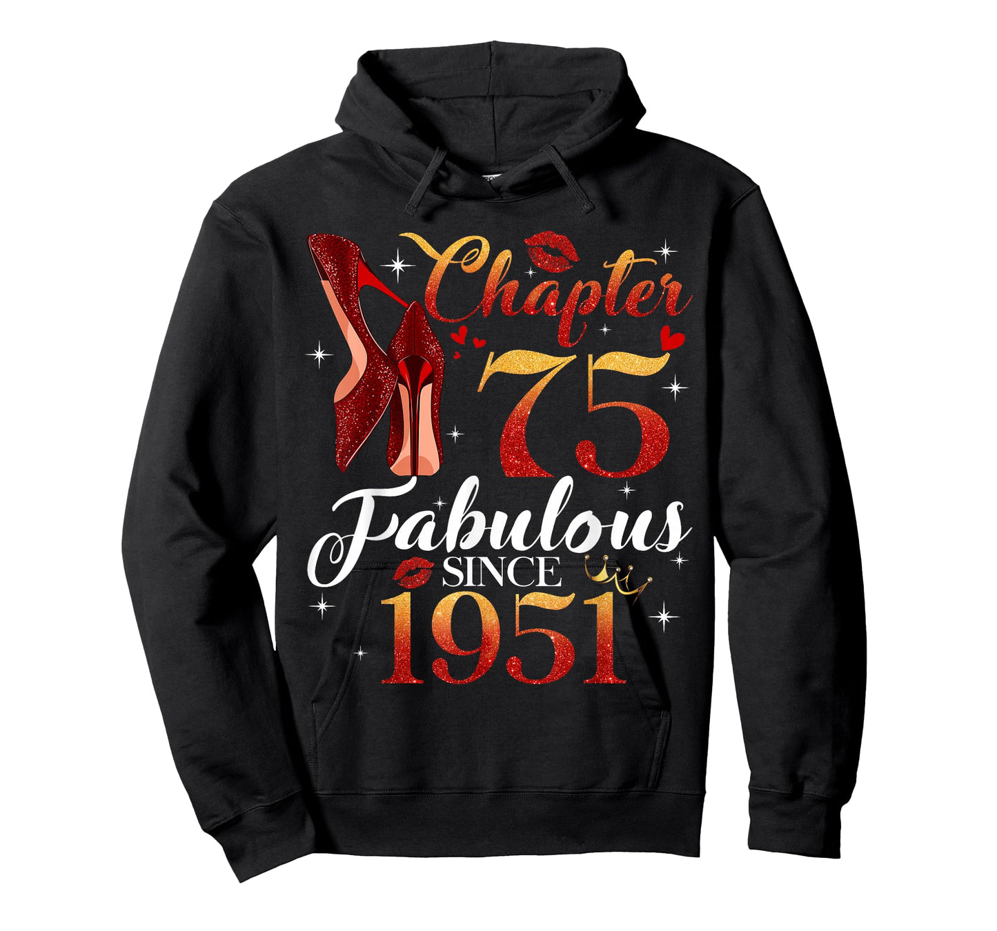 Chapter 75 Fabulous Since 1951 75th Birthday Women Girls T-Shirt