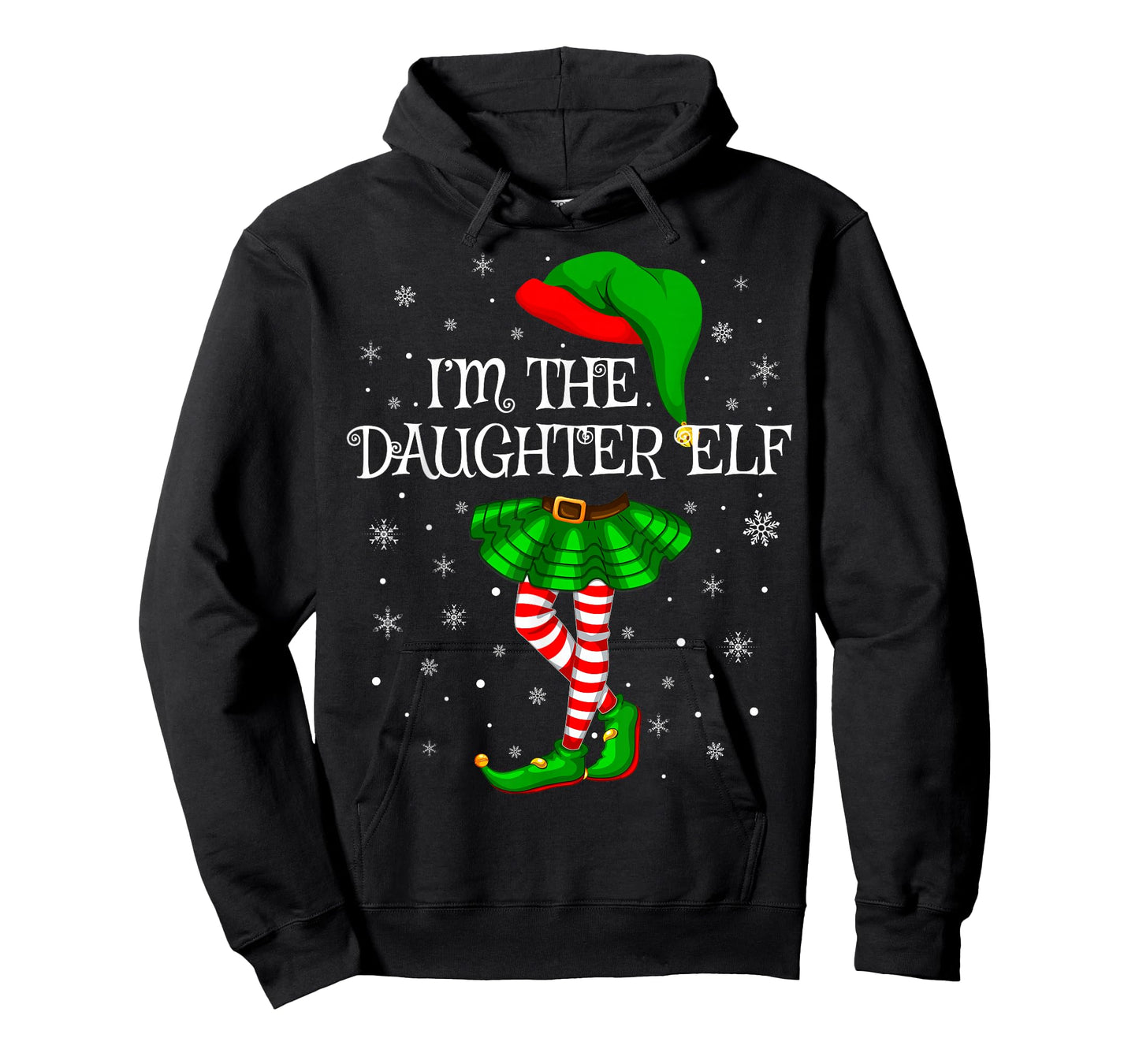 Daughter Elf Christmas Family Group Women Girls Xmas Pajama T-Shirt
