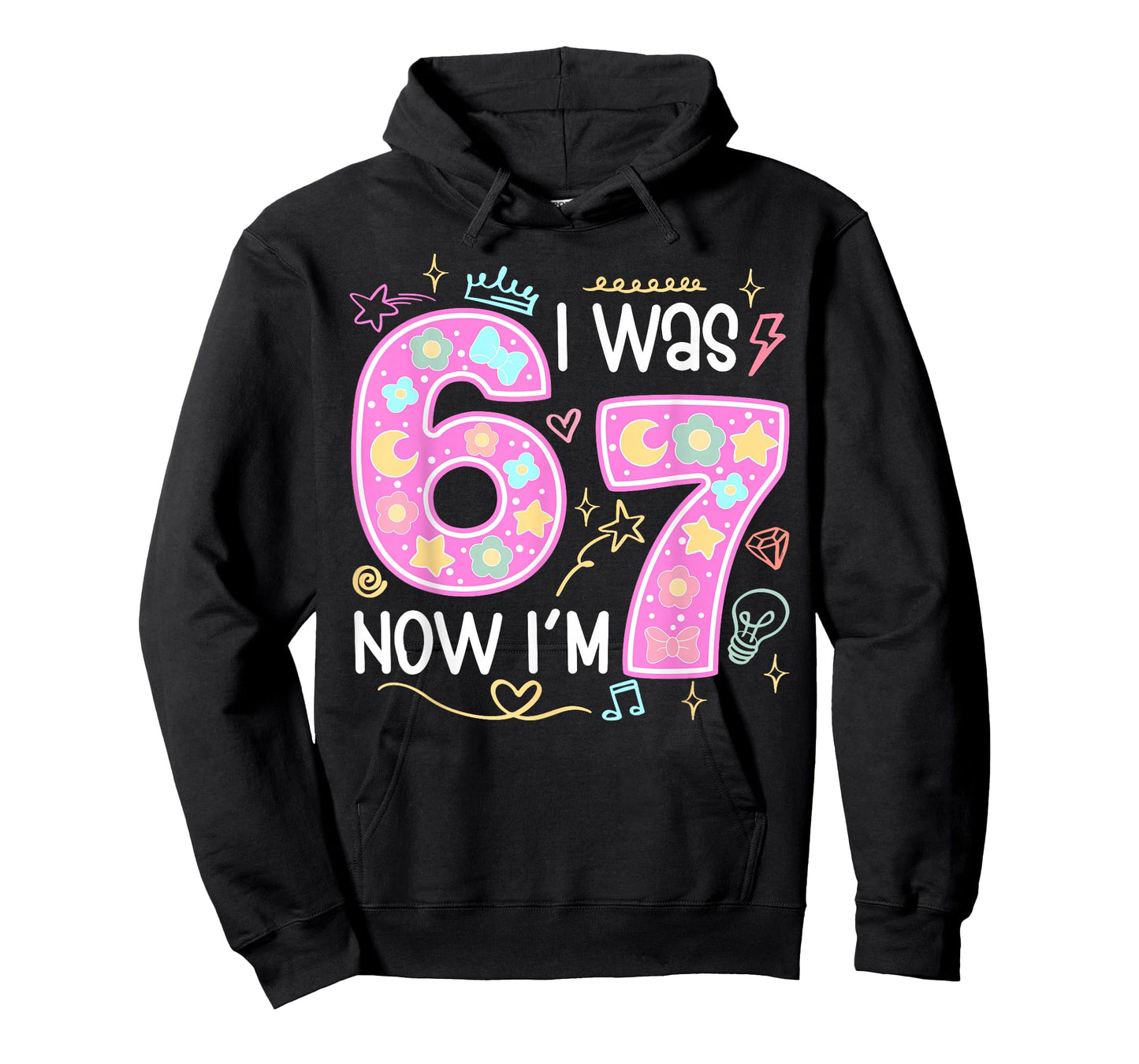 Funny 7 Year Old Birthday I was 6 Now I'm 7 Meme Tee T-Shirt