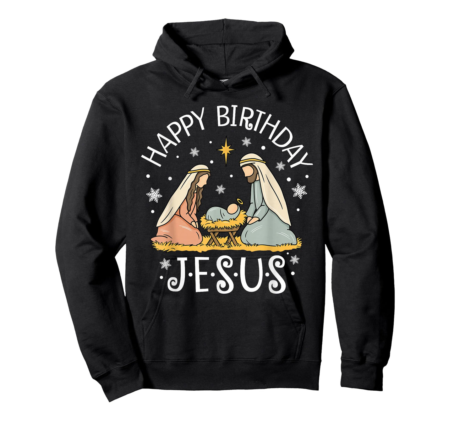 Happy Birthday Jesus Ugly Christmas Sweater Christian Squad T-Shirt