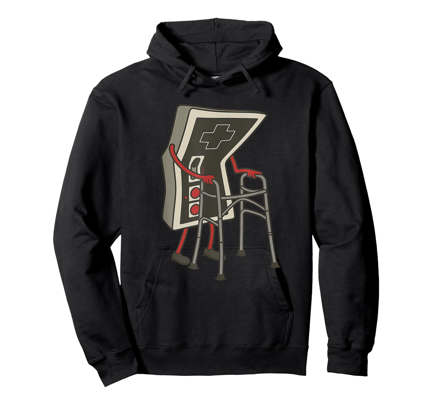 Retro Gaming Controller Old Gamer with Walker Funny T-Shirt