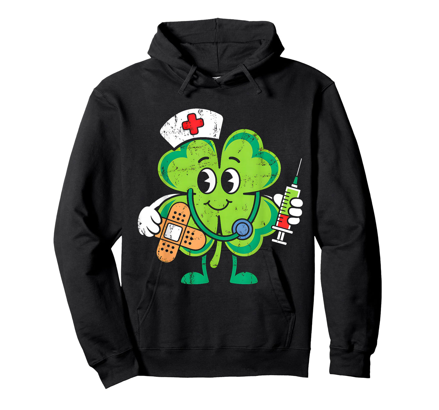 St Patricks Day Shamrock Nurse Saint Paddys Scrub Top Women T-Shirt