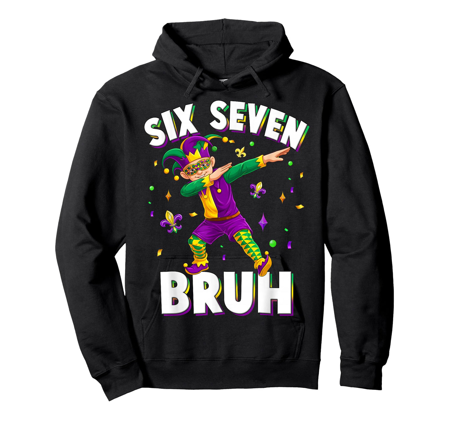 Six Seven Mardi Gras Jester 67 Meme Carnival 6 7 Kids Boys T-Shirt