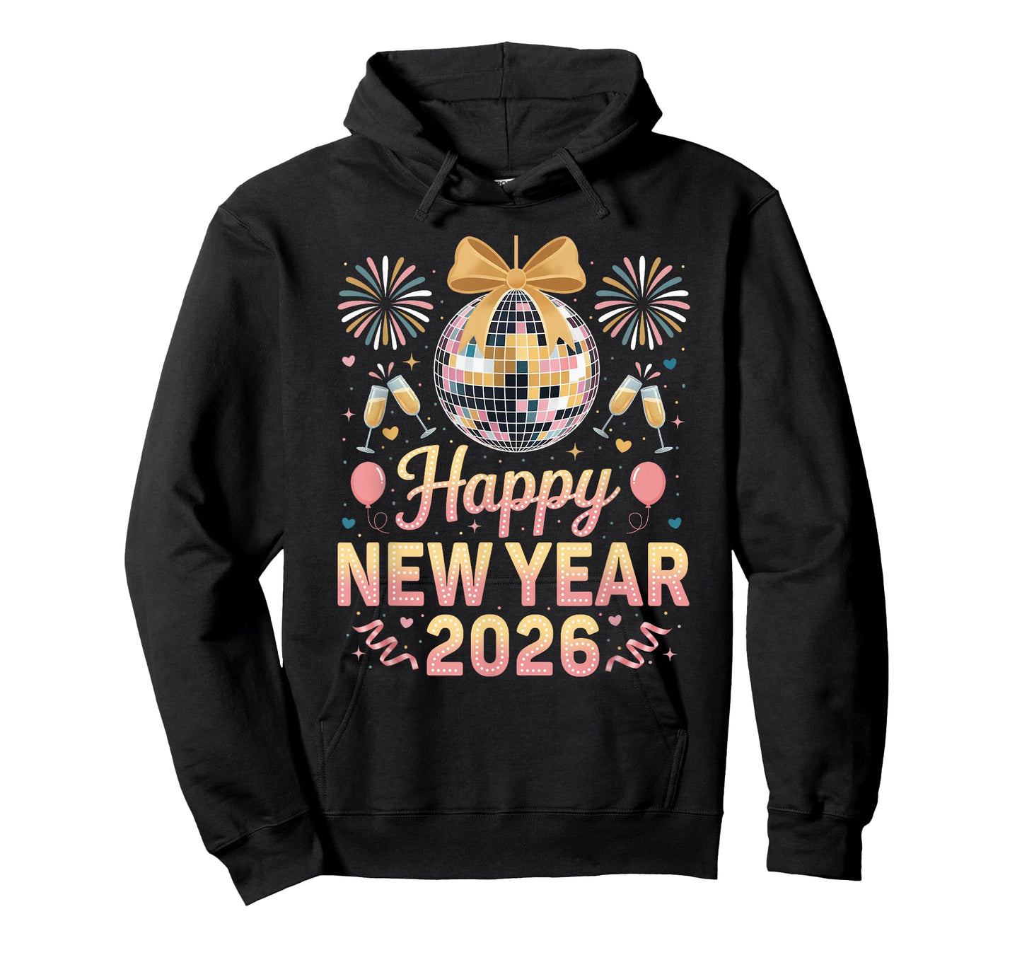 Happy New Year 2026 Fireworks New Year's Eve Party Countdown T-Shirt