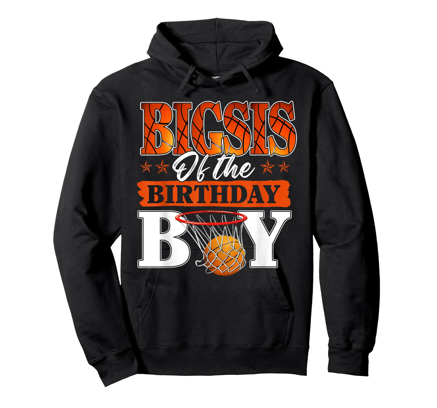 Basketball BIGSIS of The Birthday Boy Family Matching T-Shirt