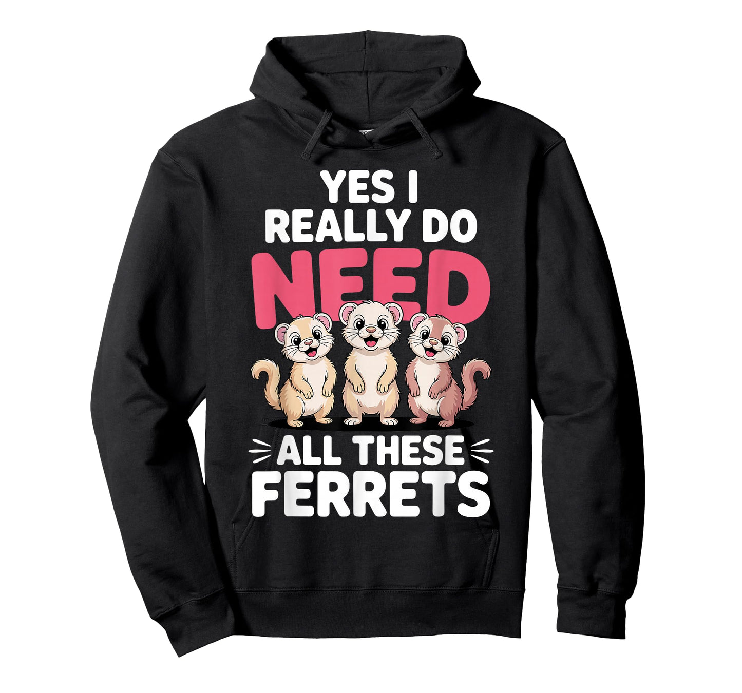 Cute Ferret Design for Men Women Kids Animal Ferret Lover T-Shirt