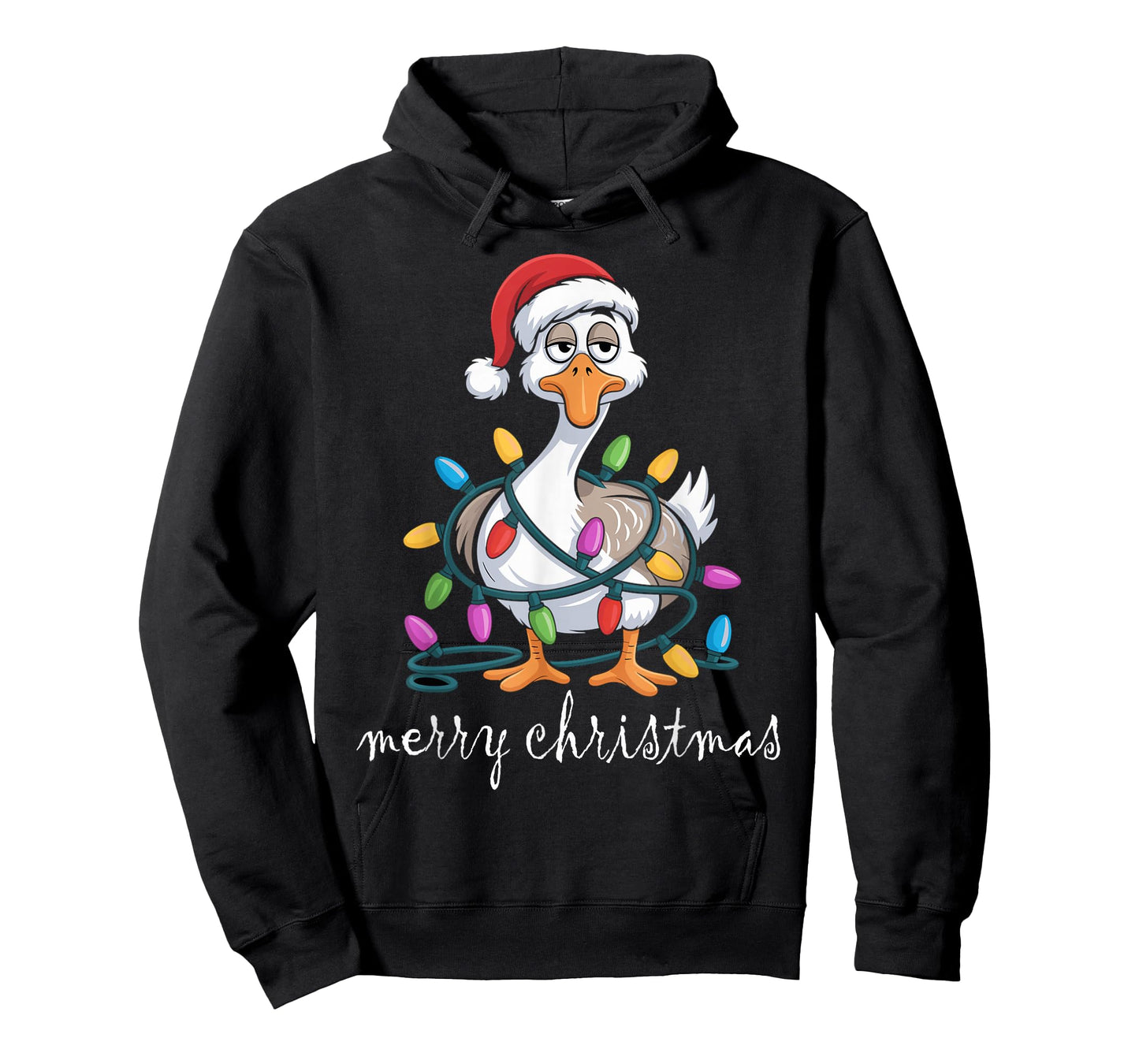 Funny Tired Goose Christmas Lights Silly Holiday Funny Goose T-Shirt