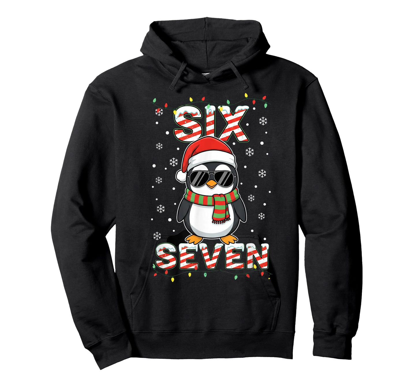 Cute Six Seven 67 Penguin Kids Christmas Holiday T-Shirt
