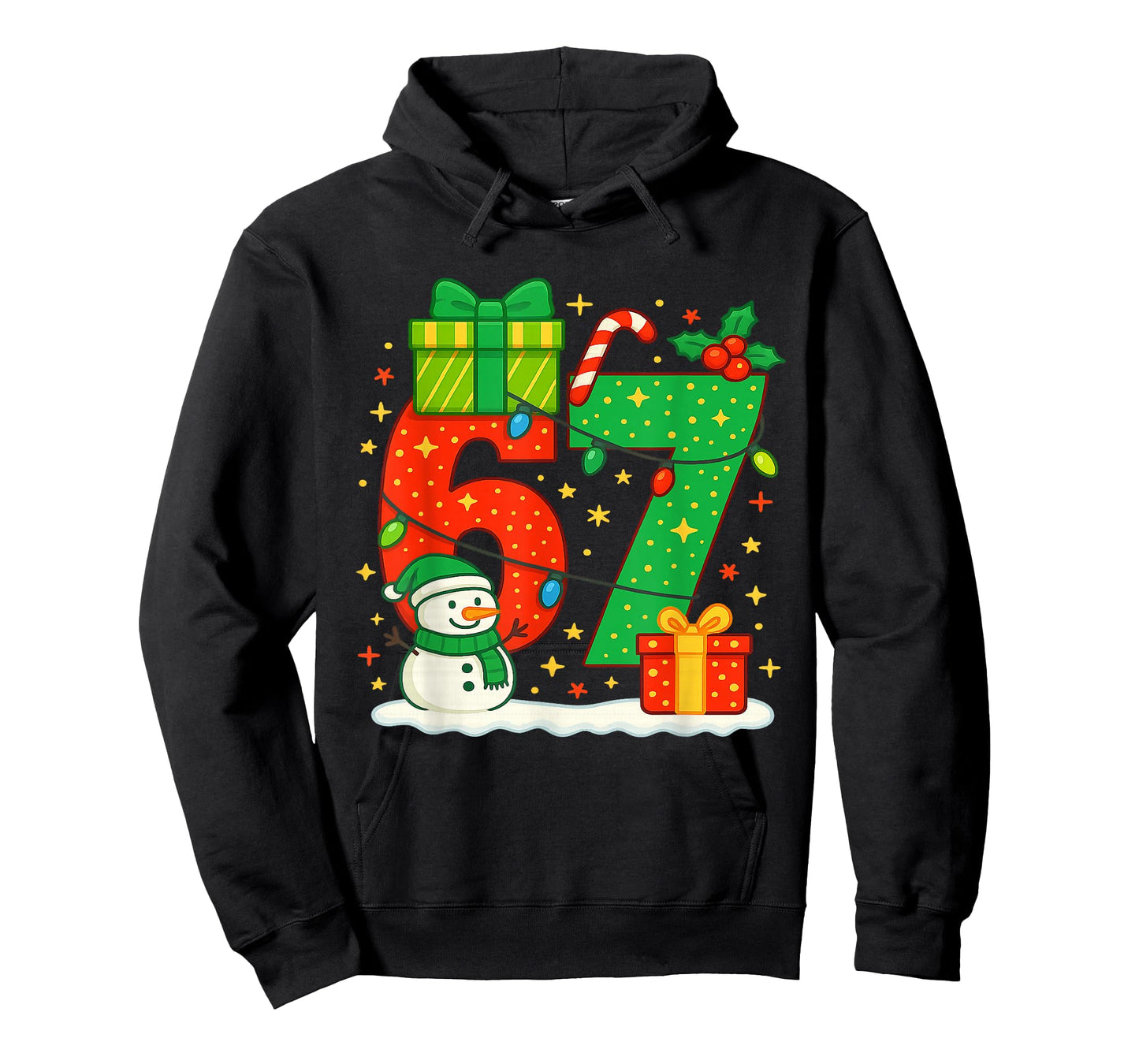 Number 67 Meme Matching Christmas Couple 67 Six Seven 6-7 T-Shirt